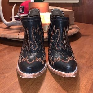 Black ariat booties